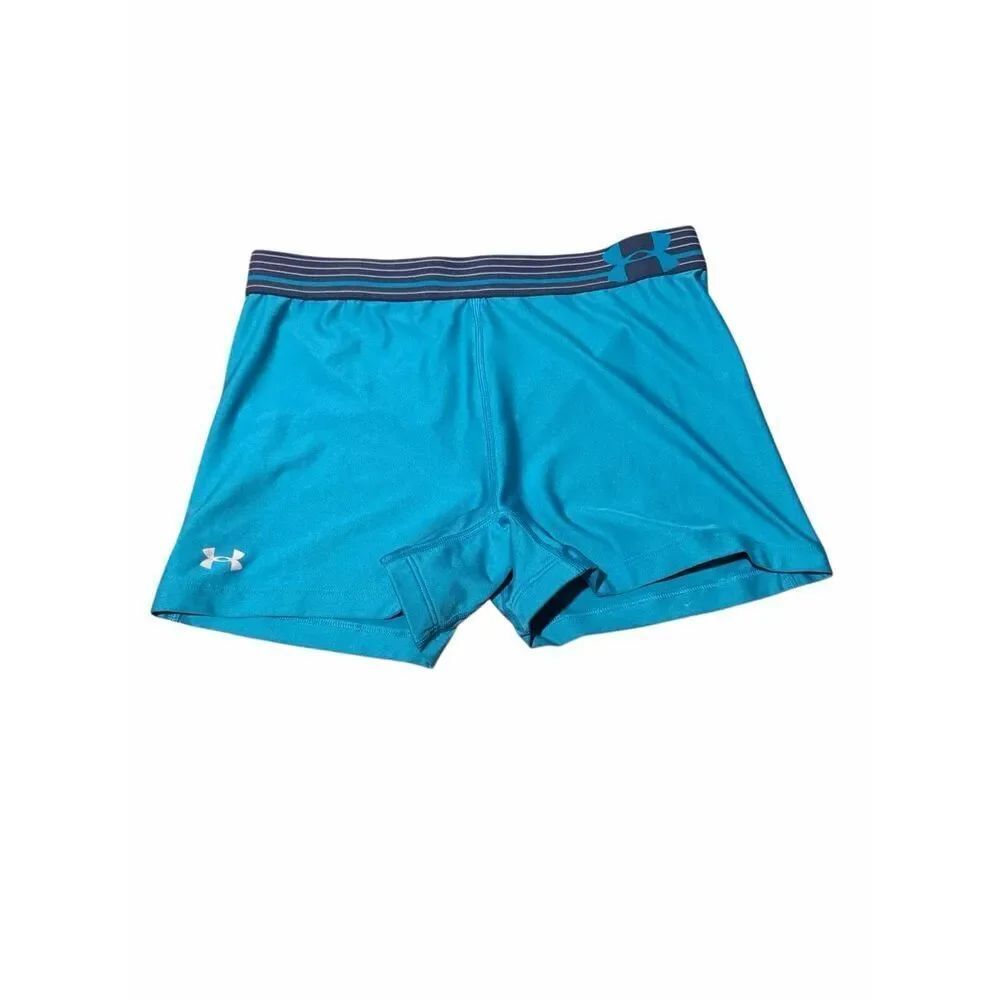 Under Armour teal spandex shorts- size M